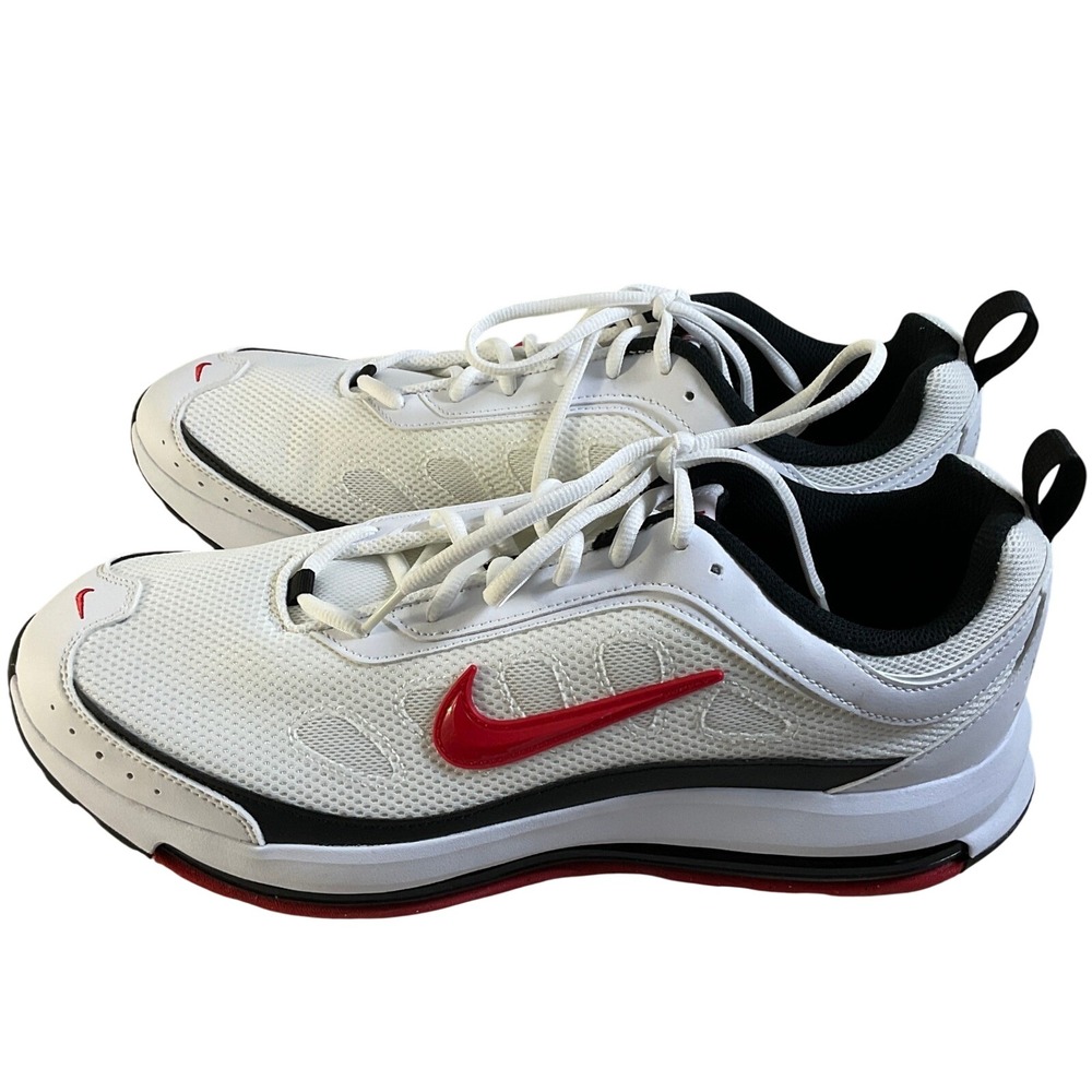 Nike Air Max AP Mens White University Red Sneakers CU4826-101 Size 13 NEW
